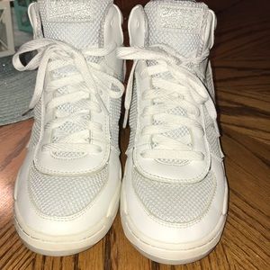 Skechers Leather wedge sneakers